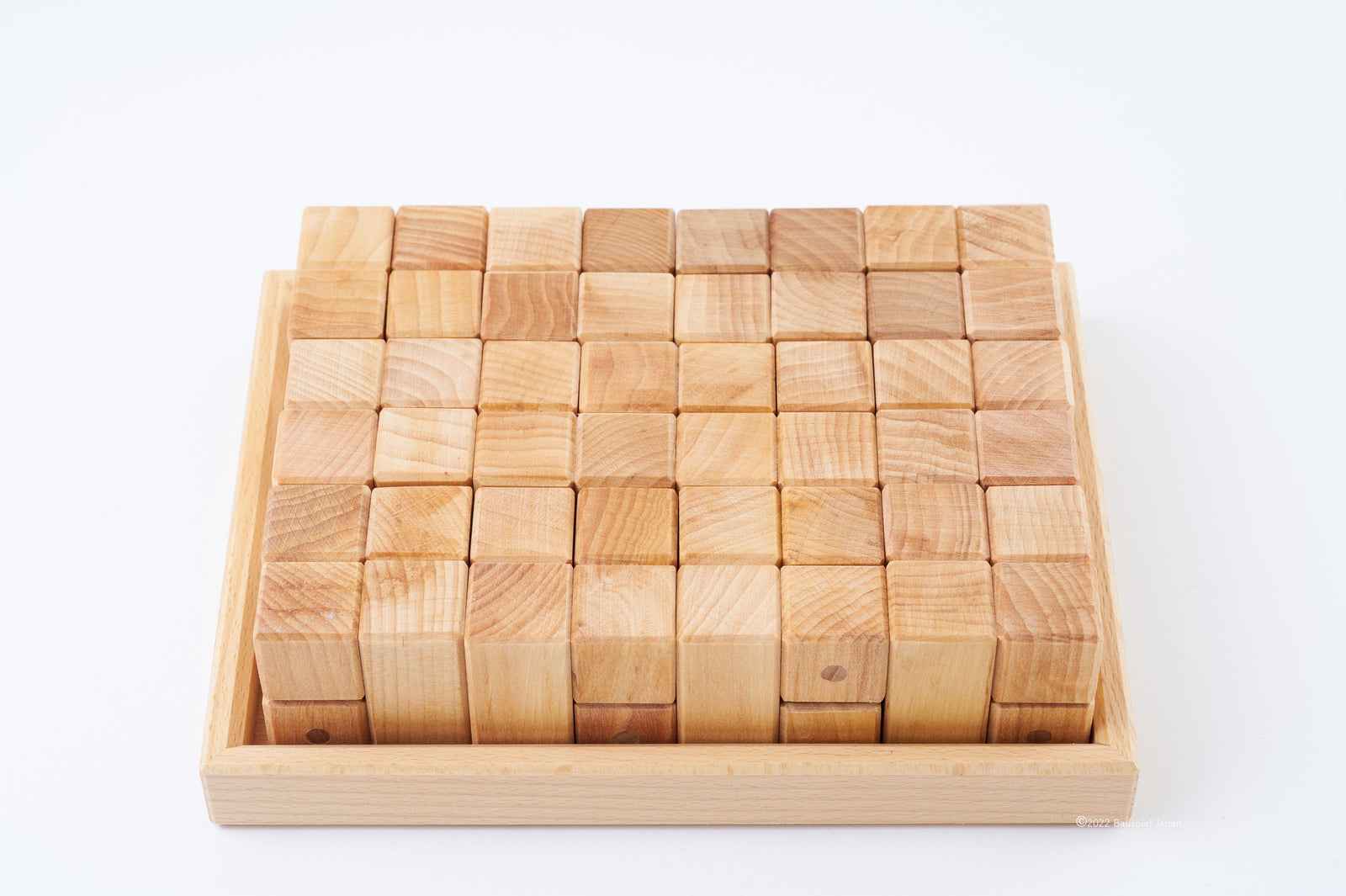 BAU-166N：コーナーブロックナチュラル24PCS【Bauspiel Japan】
